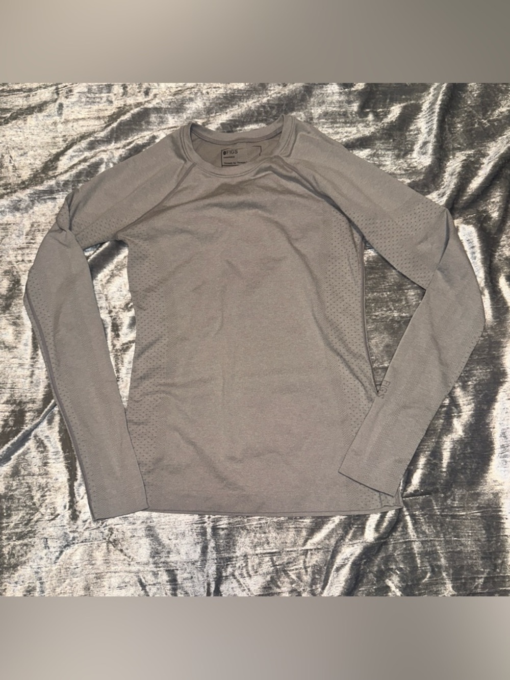 Figs Salta Seamless Longsleeve Underscrub - Slate